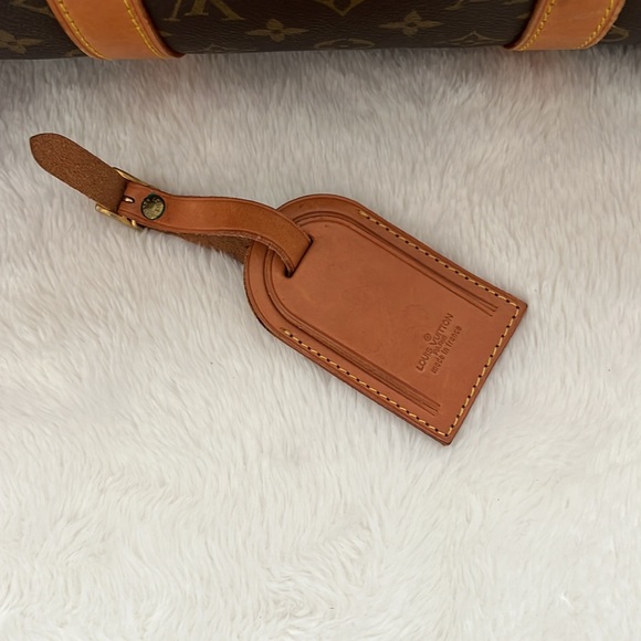 Louis Vuitton 50 Keepall Monogram Canvas Tote Travel Duffle Bag with name tag - Picture 4 of 15